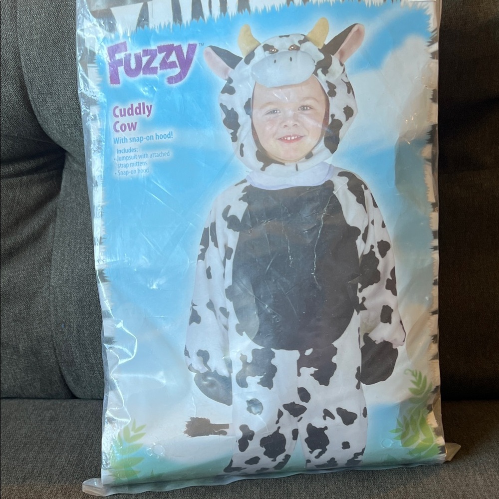 Cuddly Cow Kids Costume - Black and White